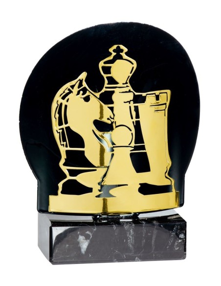 Trophée metal échecs or | Récompense de Qualité | FSP-FX05