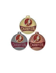 MEDAILLE 50MM CHAMPION SKI Or 3 couleurs