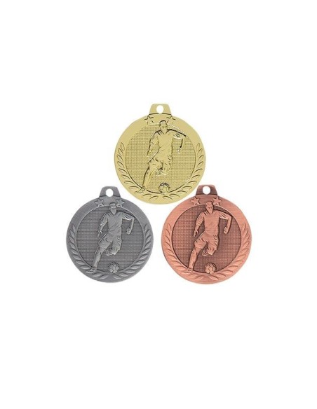 MEDAILLE 40MM FOOT Or 3 couleurs FSP-DX10