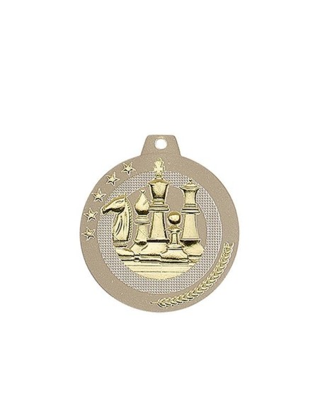 MEDAILLE 50MM ECHECS Or