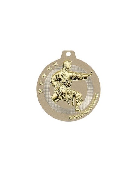 MEDAILLE 50MM KARATE Or FSP-NQ08D