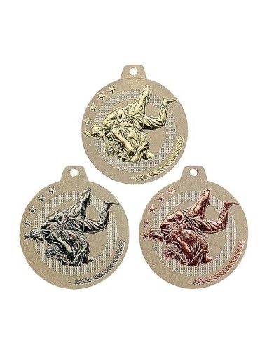 MEDAILLE 50MM JUDO Or 3 couleurs FSP-NQ09
