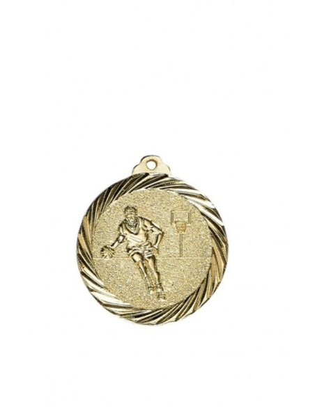 MEDAILLE 32MM BASKET OR