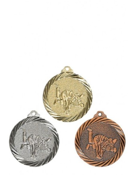 MEDAILLE 32MM JUDO Or 3 couleurs