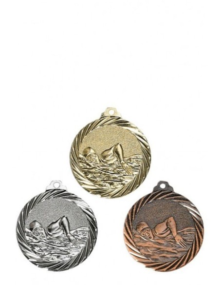 MEDAILLE 32MM NATATION Or 3 couleurs