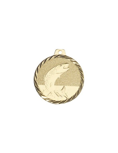 MEDAILLE 50MM POISSON OR
