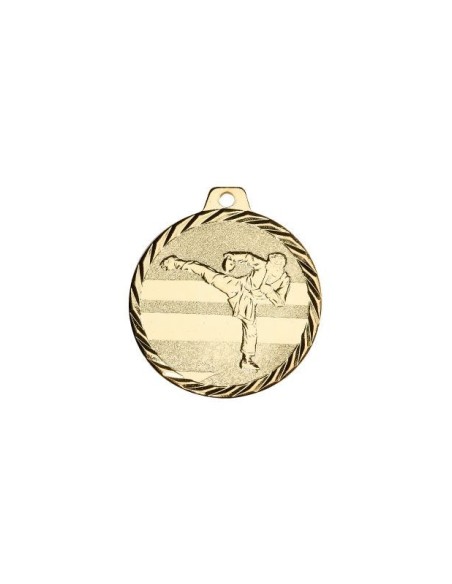 MEDAILLE 50MM KARATE OR
