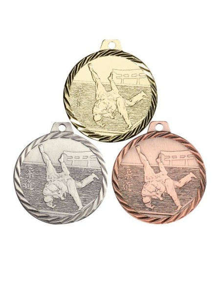 MEDAILLE 50MM JUDO Or 3 couleurs FSP-NZ12