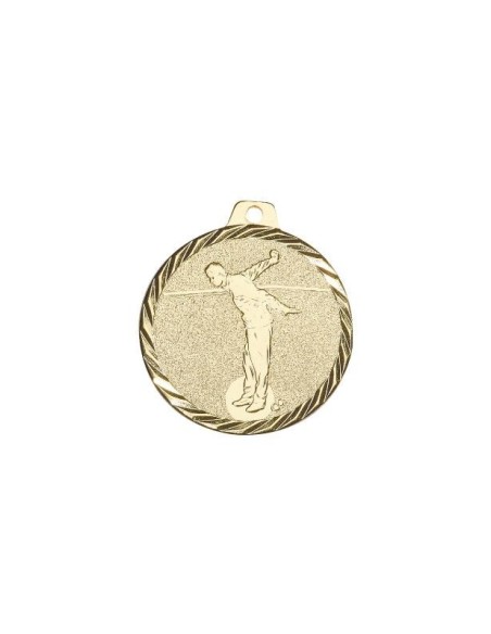 MEDAILLE 50MM PETANQUE OR