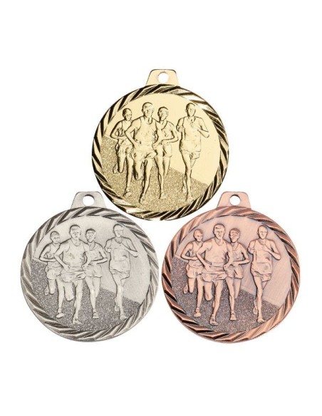 MEDAILLE 50MM COURSE H Or 3 couleurs FSP-NZ17