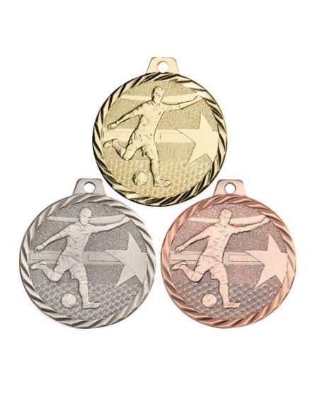 MEDAILLE 50MM FOOTBALL Or, Argent, Bronze FSP-NZ19D