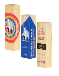 Trophée bois personnalisé - Réf FSP-BW23