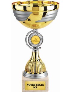 Coupe or/argent mat | Récompense de Qualité | CP5234A