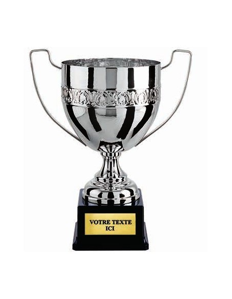 Coupe 100% metal argent | Récompense de Qualité | CP5272A