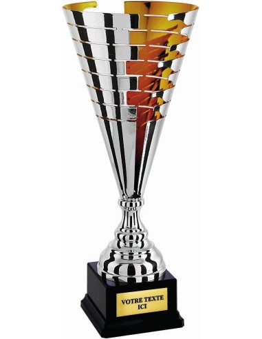 Coupe 100% metal argent/or | Récompense de Qualité | CP5287C