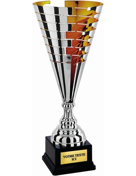 Coupe 100% metal argent/or | Récompense de Qualité | CP5287C